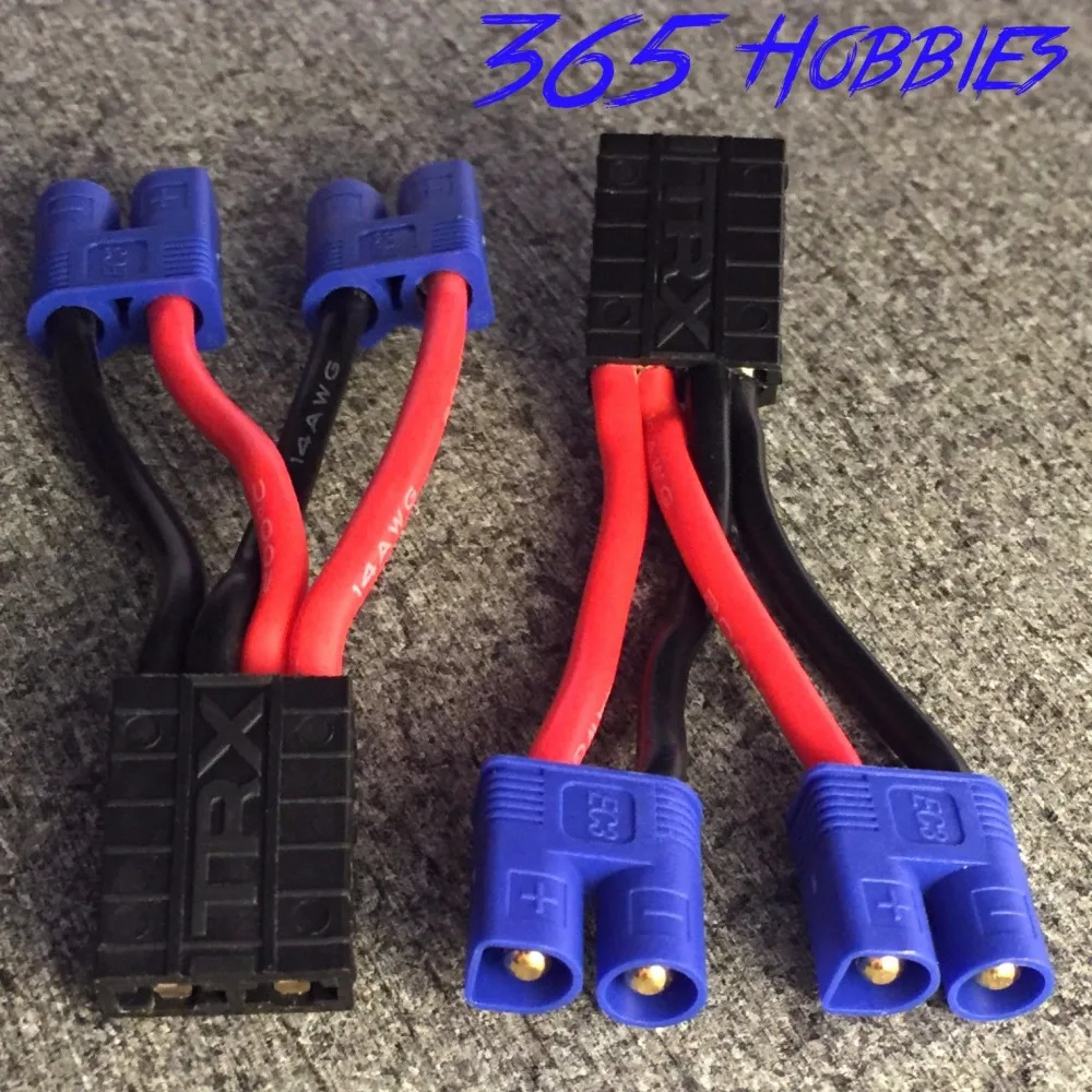 2 шт. Traxxas TRX женский 2x EC3 Losi мужской Параллельный разъем провода адаптер Slash -