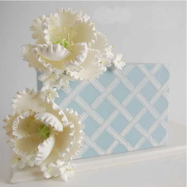 Бесшовные решетки трафареты для торта помадка формы декоративные инструменты|cake