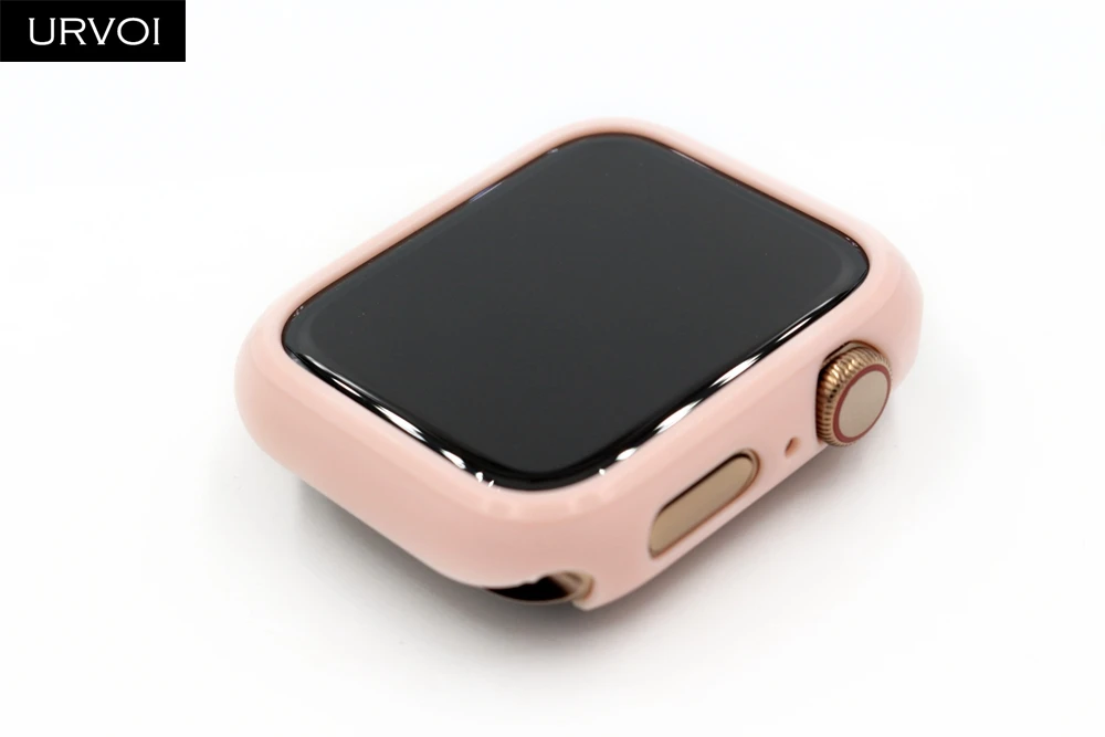 Чехол URVOI из поликарбоната для Apple Watch series 5 4 пластиковый бампер с жесткой рамкой