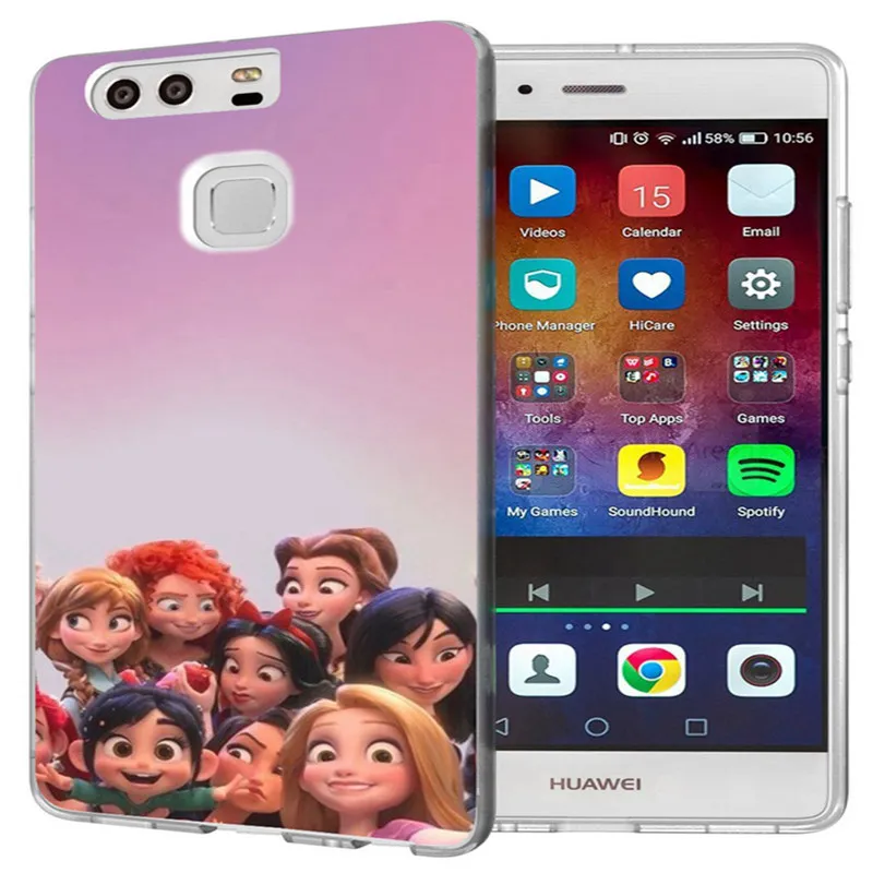 ТПУ класса люкс для Huawei P9 Lite/P8 Lite/P10Lite Y5 II 2 Y5ii Y6 компактный дизайн обложки розовый