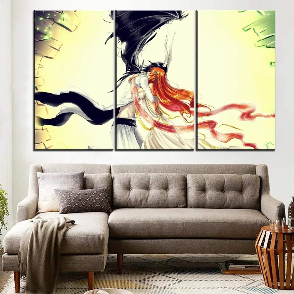 Современное художественное оформление 5 шт. Orihime Inoue And Ulquiorra Cifer модульное рисунок