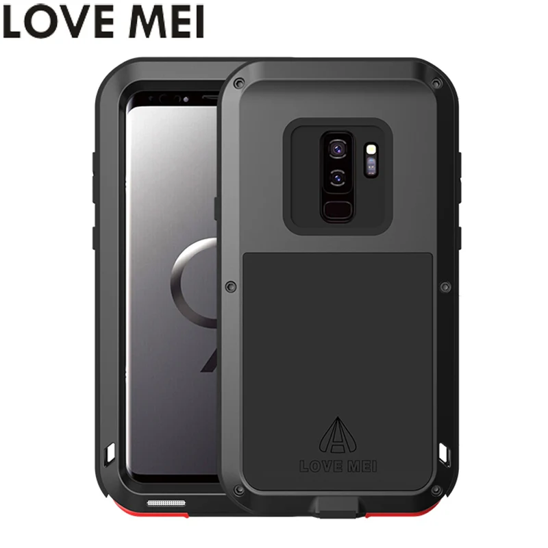 Мощный чехол LOVE MEI для Samsung Galaxy S9 G960F + Plus G965F противоударный из ТПУ жесткий
