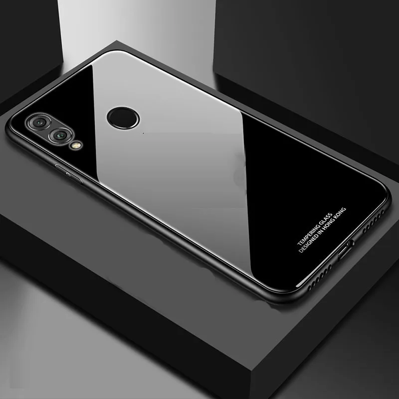 SemgCeKen Роскошный Жесткий стеклянный зеркальный чехол для huawei honor 10 lite v10 view note