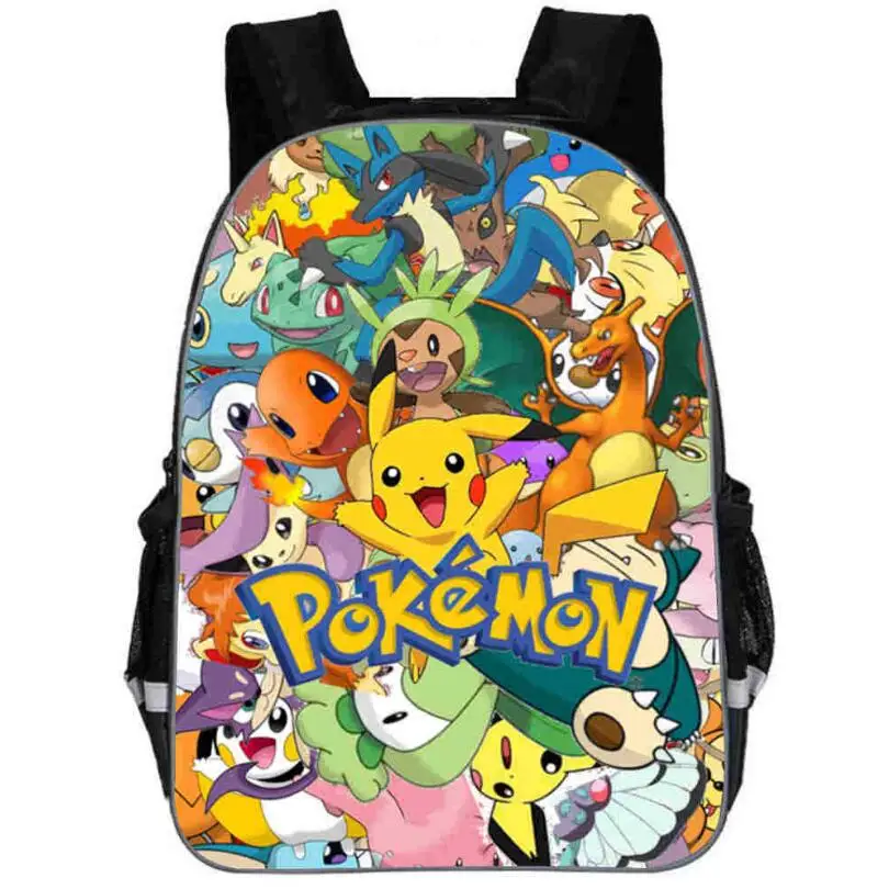 Новинка 2019 школьные рюкзаки Pokemon Pikachu для мальчиков и девочек подростков Женский