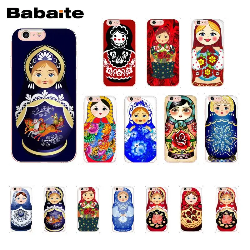 Babaite милые русские куклы матрешка чехол для телефона чехол для iphone 11 Pro 11Pro Max 8 7 6 6S Plus X XS MAX 5 5S SE XR