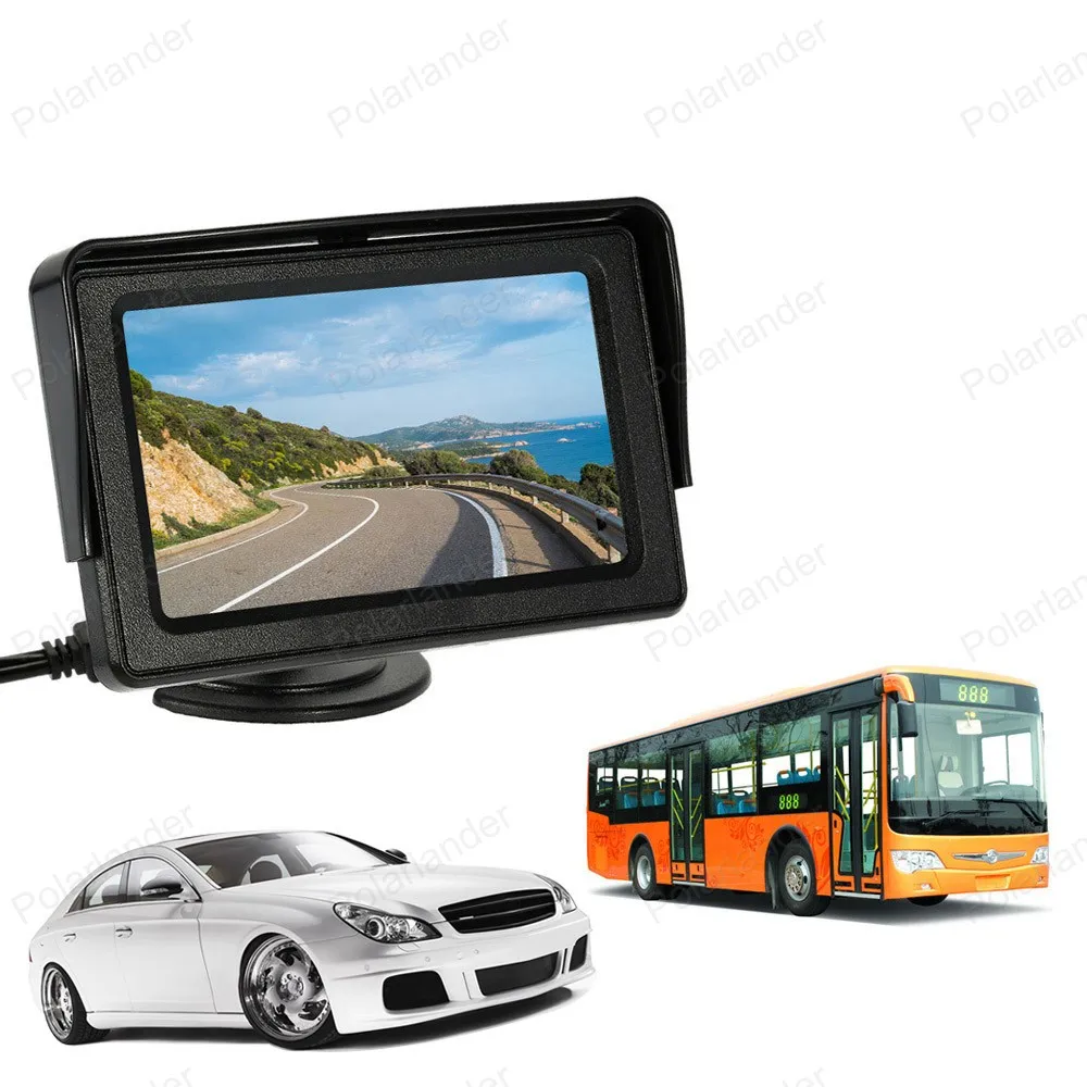 Оптовая продажа TFT LCD монитор заднего вида 4 3 дюймов для VCD/DVD/GPS/камеры с