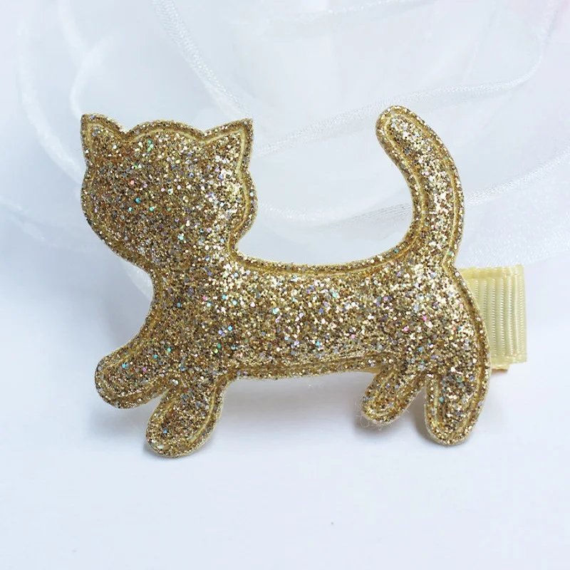 Красочная заколка для волос с маленьким котенком девочек Милая Красная розовая