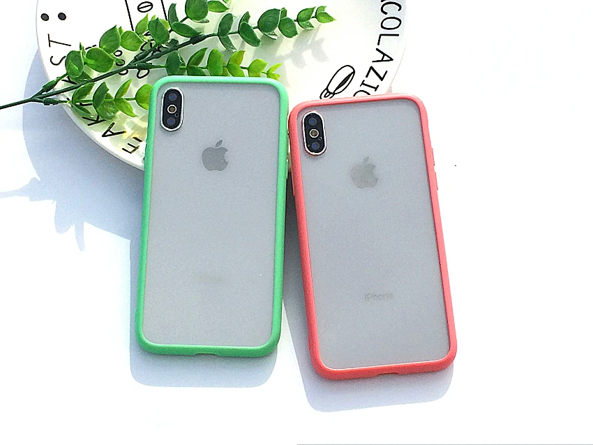 Прозрачный жесткий чехол для телефона+ Мягкий ТПУ чехол для Apple iPhone X XR Чехол 7 8 Plus чехол для iPhone6s iPhone XS 11Pro Max чехол