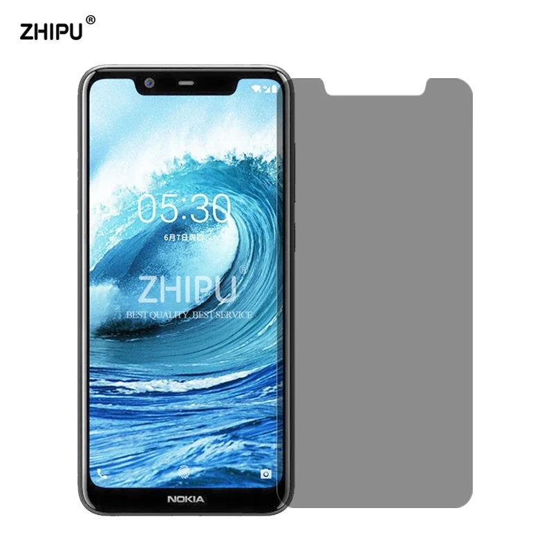 Для Nokia X5 2.5D Arc Edge антишпионское закаленное стекло для 5 1 Plus Защитная пленка