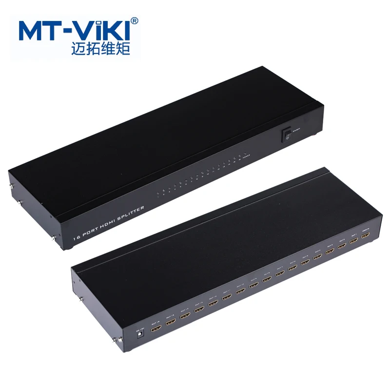 MT-VIKI 16 портов HDMI разделитель для совместного использования видео дистрибьютор 16 телевизоров/ЖК-мониторы дисплей одинаковое изображение 4K 2K 1080P 3D Maituo SP1016