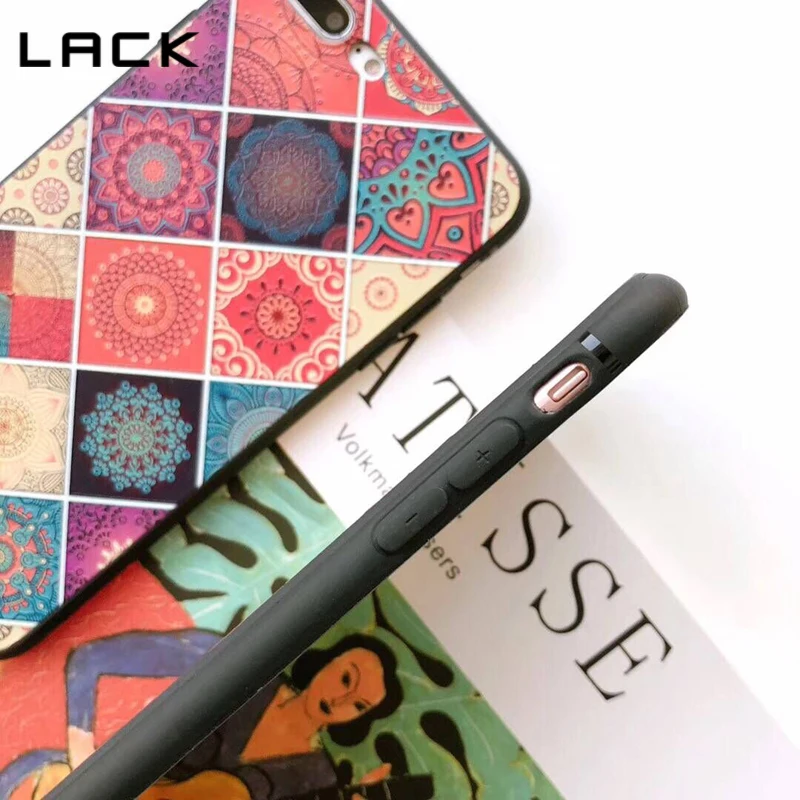 LACK Geometry Triangle Phone Case For iphone 7 6 6s 8 Plus Abstract Flower Colorful Gradient Soft Cases Cover Coque |