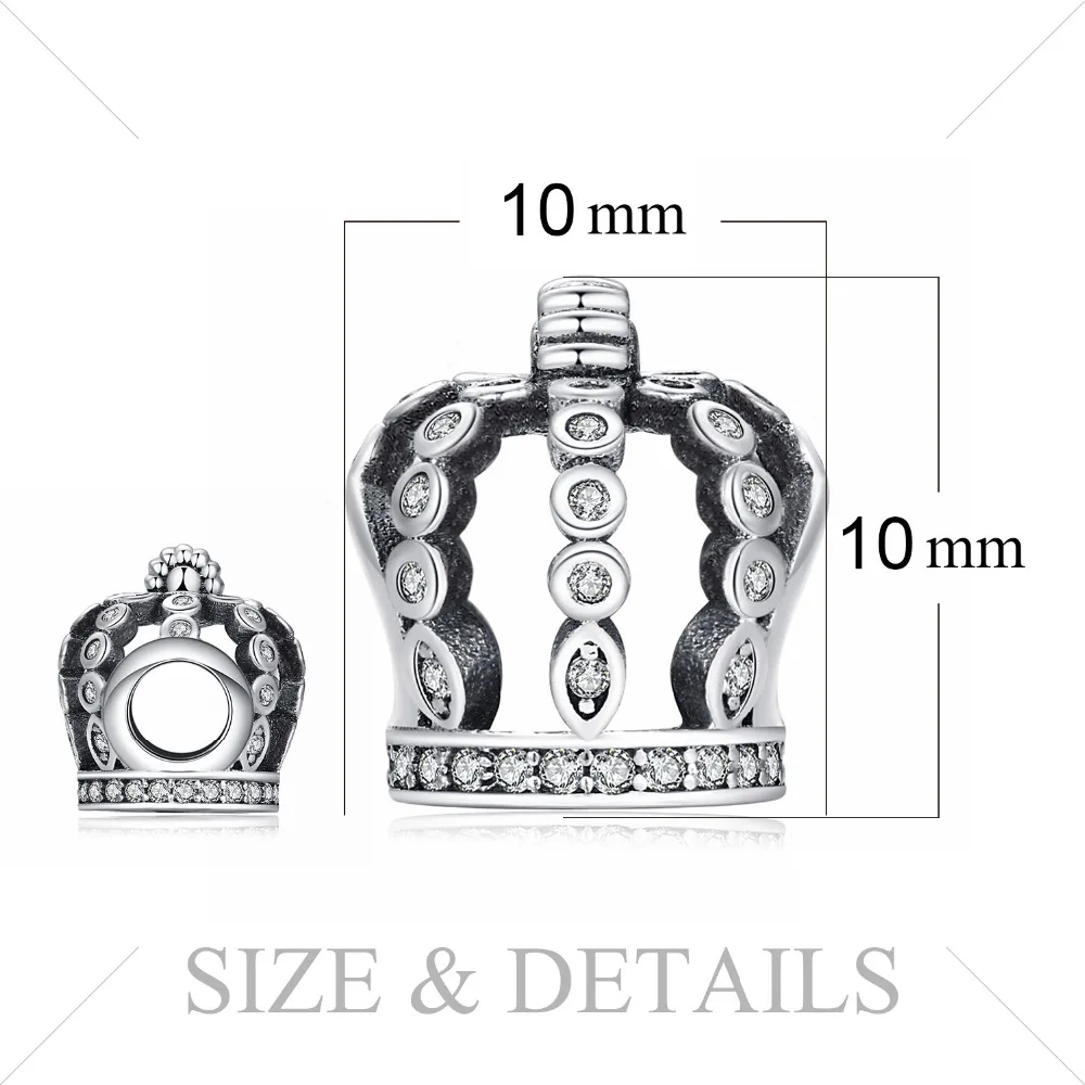 Jewelrypalace выдалбливают Корона жемчужный браслет 925 серебро|sterling silver charms|silver charmssilver