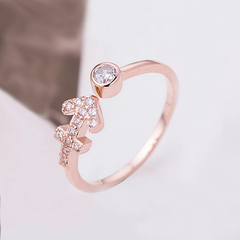 Кольцо из циркония высокого качества 1 шт. регулируемые кольца со звездой Стрелец
