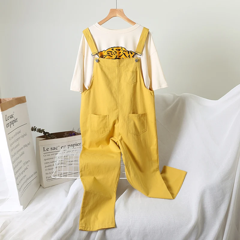 2019 Новый Модный женский комплект из двух предметов летний свободный нагрудник с