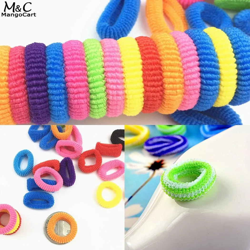 100 шт. резинки для волос Детские Обувь девочек детей Полотенца ткань Галстуки