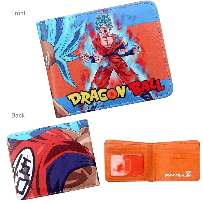 Классический Аниме Dragon Ball Z кошелек Гоку Супер Saiyan студентов держатель кредитной карты кошелек Двойные ID Наличные Кошелек - Цвет: DBZ-06