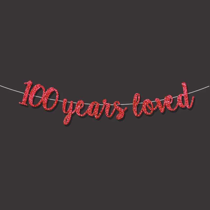 100 лет любимый баннер украшение для дня рождения | Дом и сад