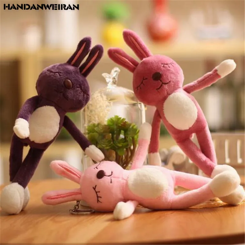 HANDANWEIRAN 1 шт. Корейская версия длинноногого кролика плюшевые игрушки кулон