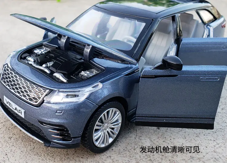 1:32 Масштаб Литой Сплав металла роскошная модель автомобиля SUV для Range Rover Velar коллекция внедорожная модель дорожного транспортного средства звук и светильник игрушки автомобиль
