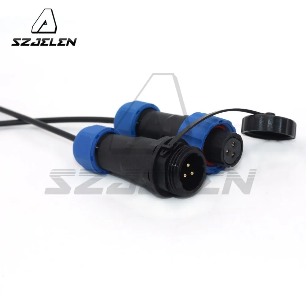 SD16 водонепроницаемый авиационный 3 контактный разъем для кабеля питания IP67