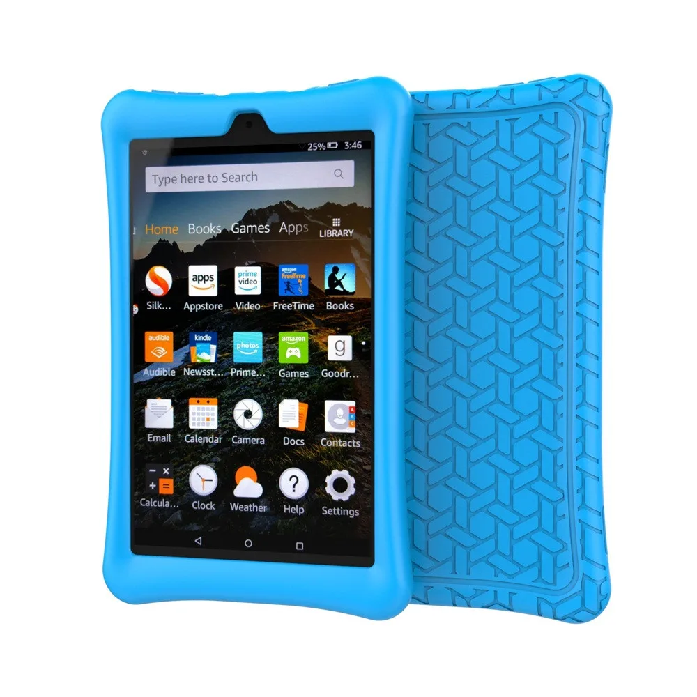 Силиконовый чехол для Amazon Kindle Fire HD 8 защитный силиконовый 2016/2017 # Y4|Чехлы планшетов