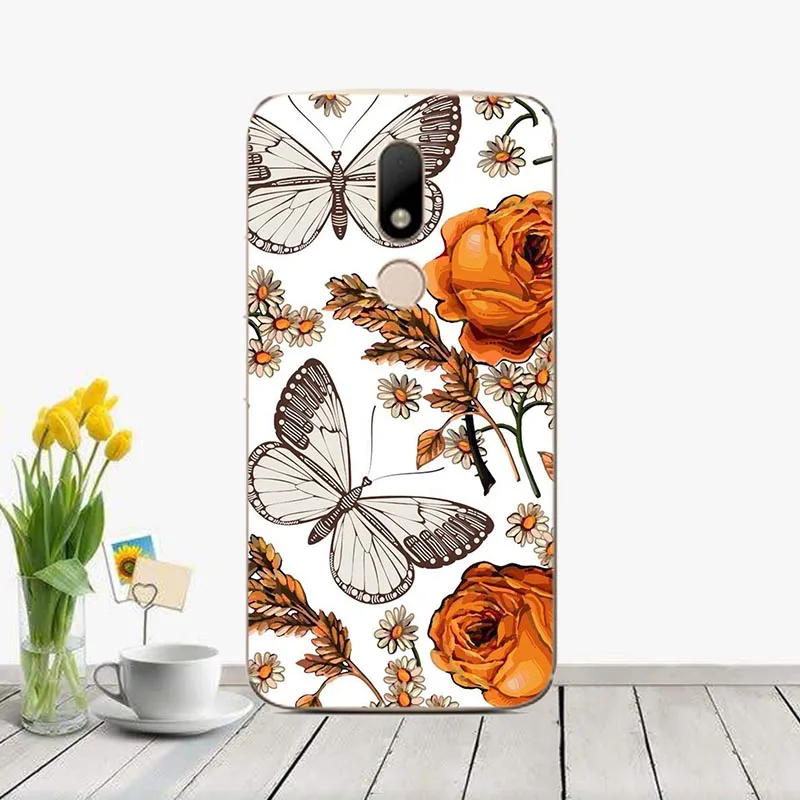 J33 Мягкий силиконовый чехол для Motorola Moto M XT1662 XT1663 розовый чехол с милыми животными чехол с принтом для Moto M задняя крышка Capas Fundas - Цвет: J33