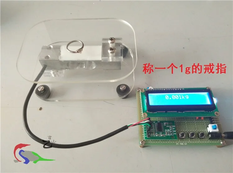Lcd1602 дисплей и кронштейн микроконтроллер электронные весы дизайн давление тензодатчика HX711 электронный Тренировочный Набор