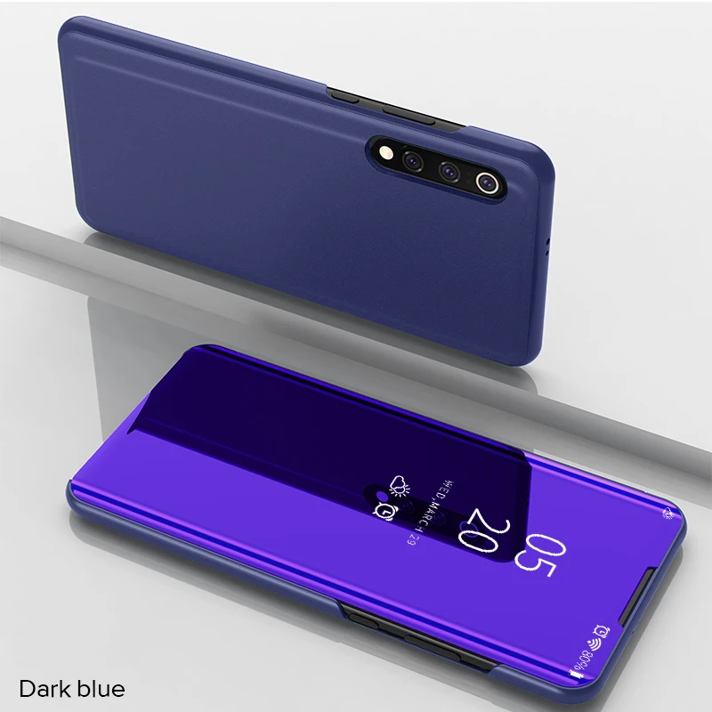 Роскошный кожаный чехол для Xiaomi mi 9 SE CC9 E 9T Red mi 6 6A 7A Note 7 K20 Pro с прозрачным окошком для просмотра mi rror откидная подставка 360 Полный Чехол