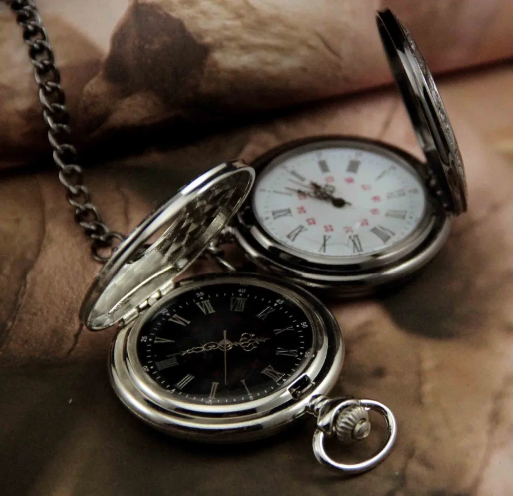 2020 Pocketwatch винтажные часы CharmUnisex модные кварцевые карманные с римскими цифрами в