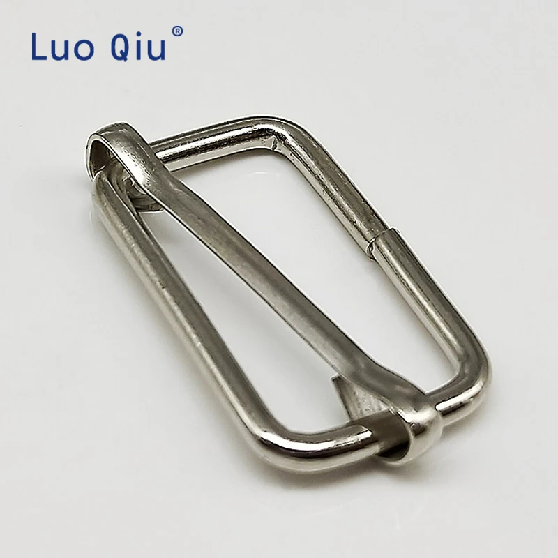 Luo Qiu10 шт./партия 25 мм 1 дюйм Серебряная лента регулировка стропы пряжки ремня
