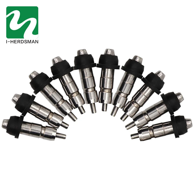 10шт. питьевой соски для птицы из нержавеющей стали с автоматическим поилкой для воды для животных в клетке без ржавчины Дри-он.