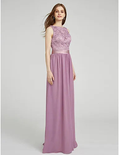 Robe de soriee 2017 Новый Дешевые Шифон Кружева Платье Невесты длиной До Пола Свадебные
