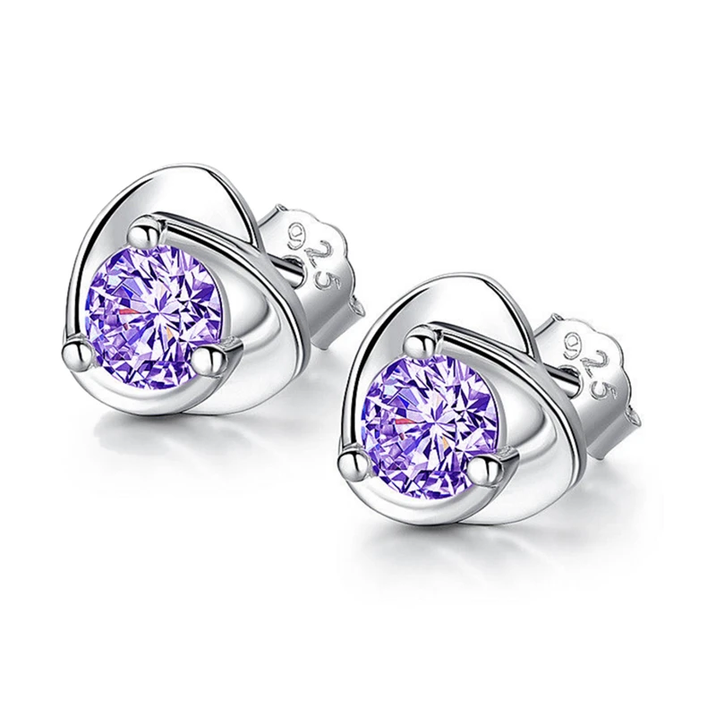 Jewellery Серьги 925 серебро Кристаллические серьги шпильки для Для женщин Pendientes Mujer Moda