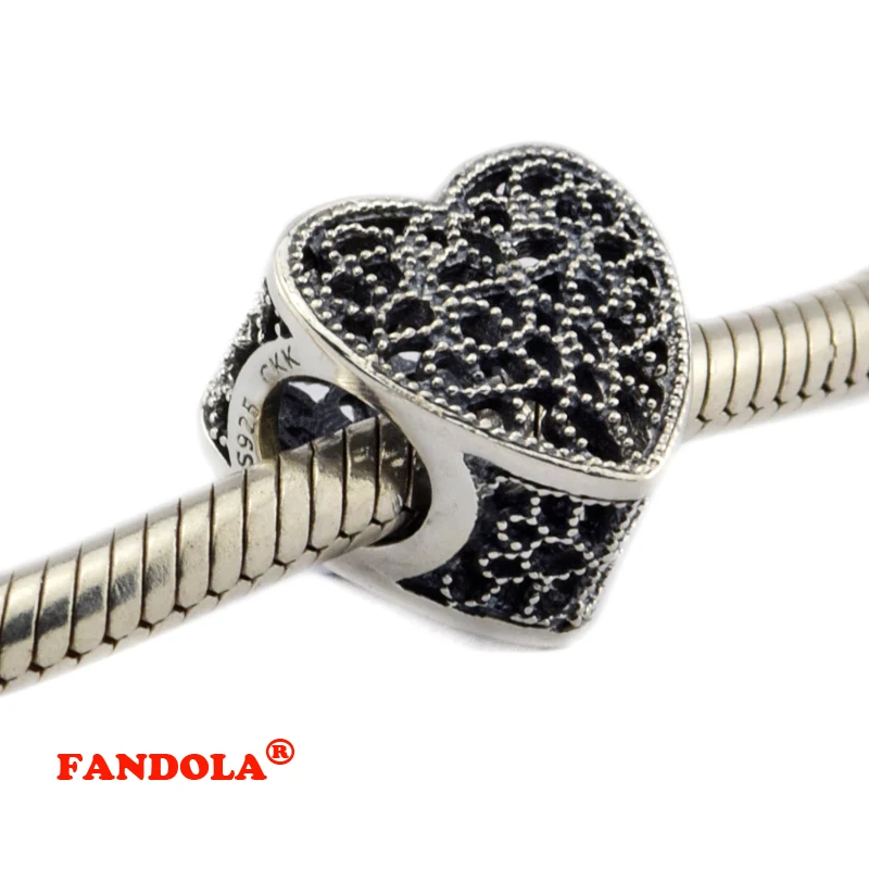 Браслеты Pandora наполненный романтикой бусины в виде сердца Аутентичные