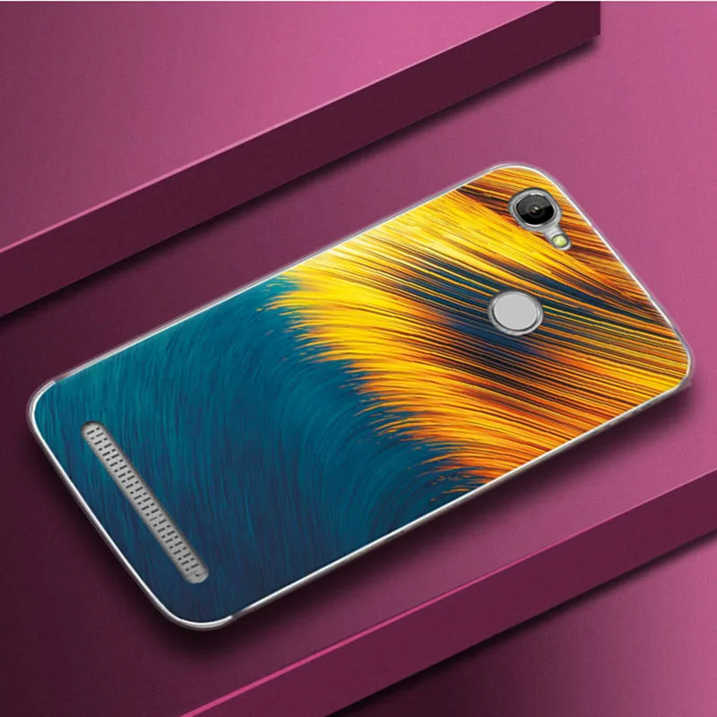 Мягкий чехол для телефона из ТПУ с экзотическим природным пейзажем HomTom HT50 задняя
