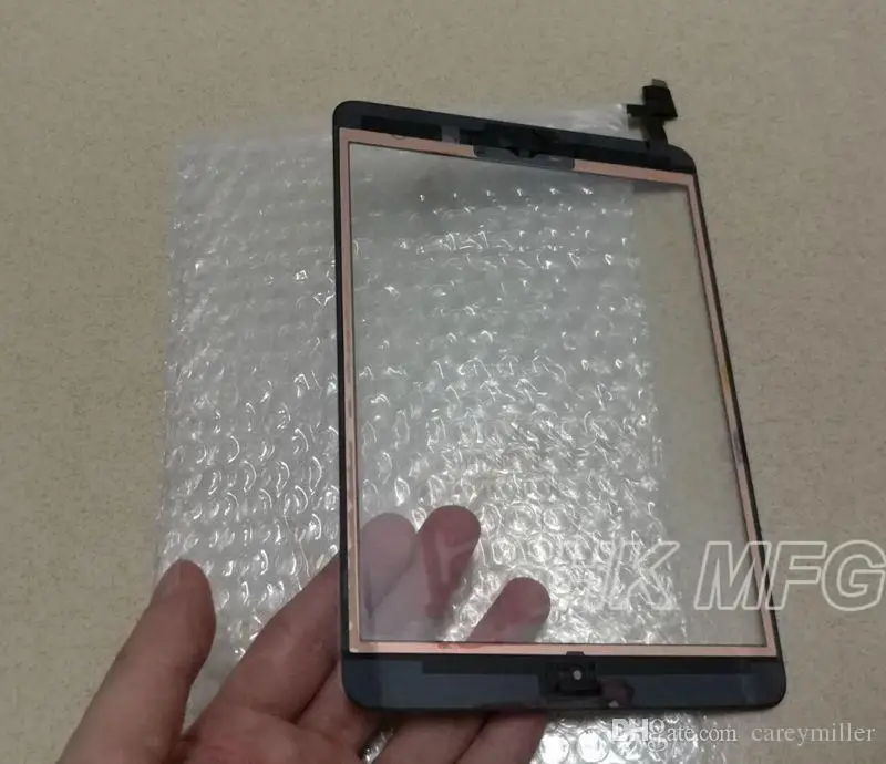 XCHMFG для iPad Mini 1 / 2 сенсорный экран передний с кнопкой Home гибкий кабель дигитайзер IC