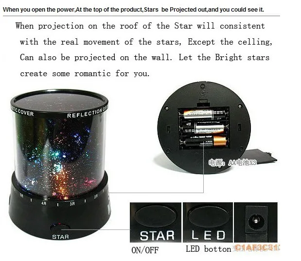 Good gift Starry Star Master Hot Selling For Xmas LED light--Best Promotion Gift Project Sky Projector | Освещение