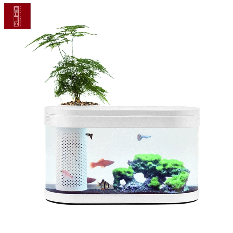XIAOMI геометрический аквариум Aquaponics экосистема маленький водный сад