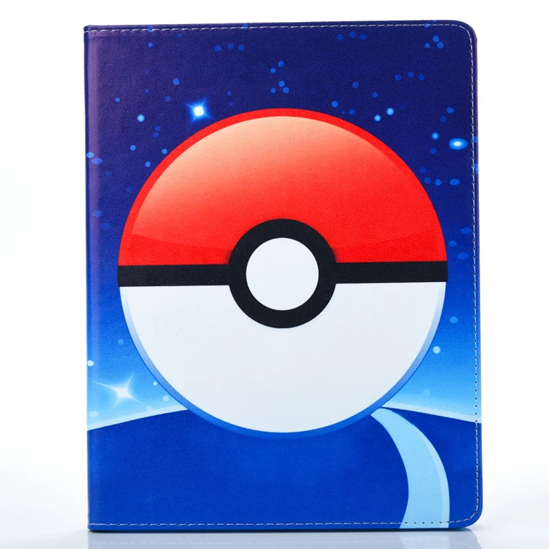 Чехол для Apple ipad 5 6 air 2 ipad 9,7 чехол Pokemon Go милый планшет с Пикачу pu кожаный чехол с откидной подставкой оболочка coque para
