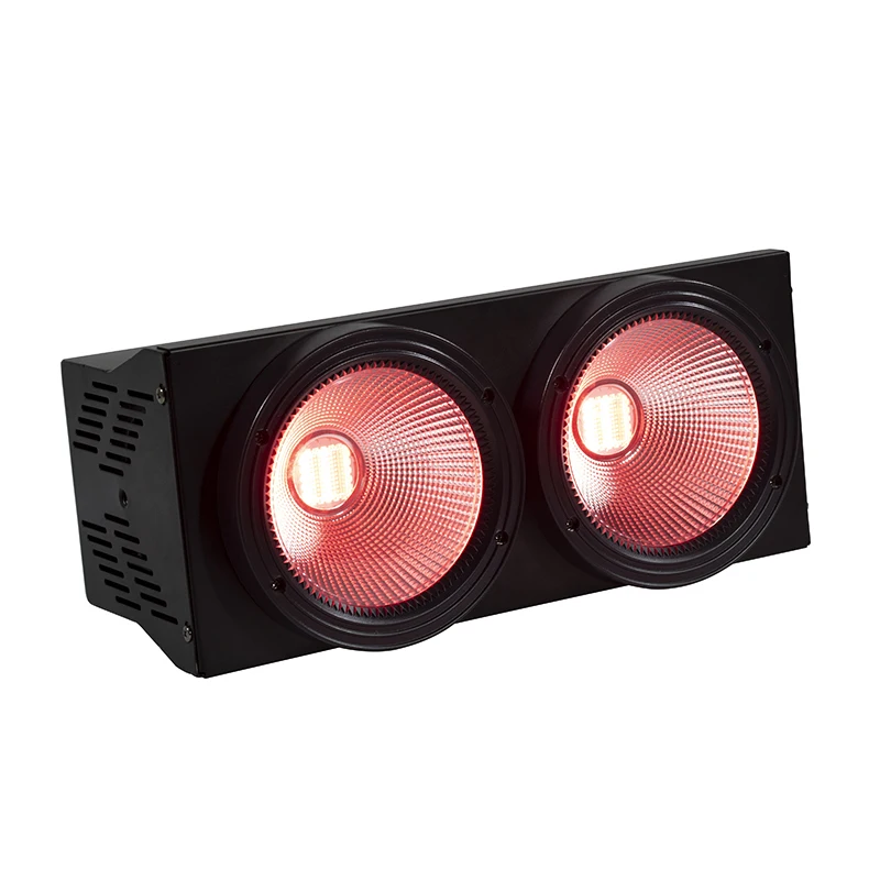 2 глаза 2x100 Вт светодиодный Блиндер 200 Вт COB Par RGBW+ UV 6в1 DMX сценическое освещение аудитории DJ оборудование для дискотеки