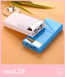 Внешний аккумулятор 4*18650 чехол для аккумулятора DIY 10400 мАч Комплект Универсальный USB внешний резервный аккумулятор батарея не входит в комплект для телефонов xiaomi