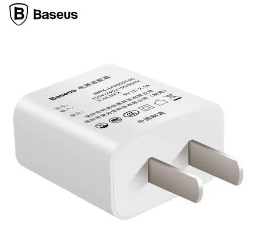 10 шт. BASEUS нам Подключите зарядное устройство для мобильного телефона 5V2. 1A 5V1A