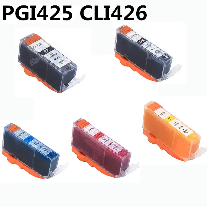 PGI425 426 для Canon Pixma IP4840 IP4940 IX6540 MX714 MX884 MX894 MG5140 MG5240 MG5340 MG6140 MG6240 MG8140 полный чернильный