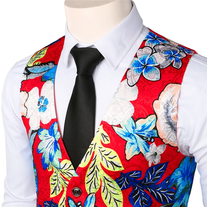 Высокое качество жилет с цветочным рисунком Мужской Жаккардовый S M L XL XXL мужской |