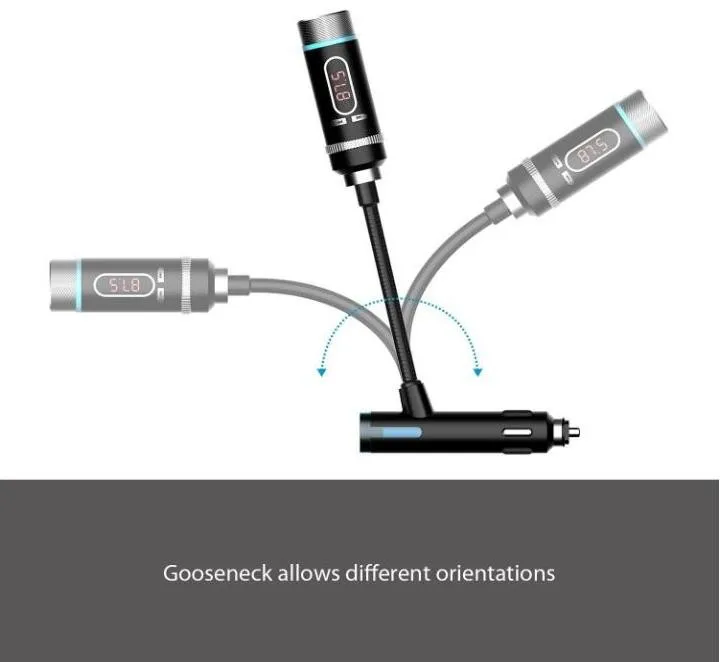 Автомобильный Bluetooth-комплект F33 с FM-передатчиком и USB-зарядкой | Электроника