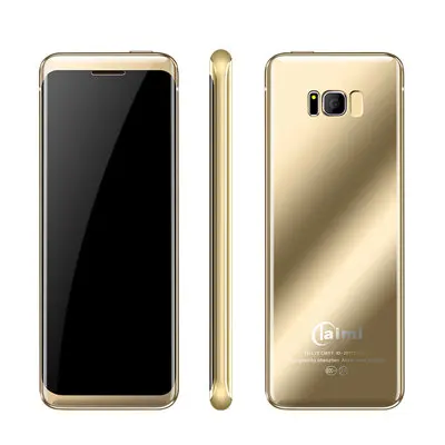 gold Ультратонкий Тонкий металлический корпус для мобильного телефона Bluetooth 2,0 Dialer анти-потеря FM Две sim-карты Mini S8 V36 мобильный телефон арабский, иврит - Цвет: gold
