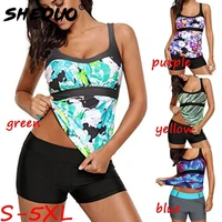 plus size print floral swimwear for women leopard tankini swim clothes bathing suit sexy ladies swimsuits 2019 new