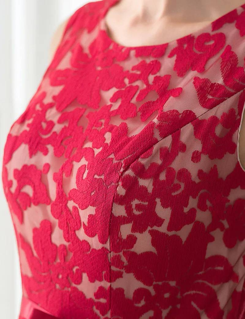 Formal Dresses For Teens A-line Above Knee Sleeveless Floral Lace Graduation Gown Custom Made Plus Size Girl's Vestido 1209S | Свадьбы и