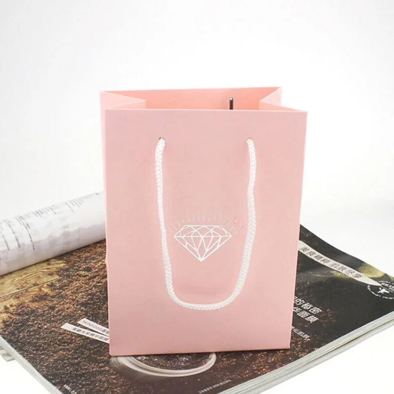 2 шт./компл. розовая Алмазная шкатулка для ювелирных изделий ожерелье серьги