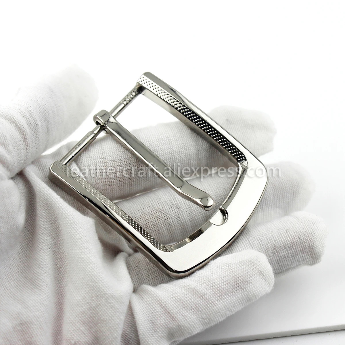 1pcs 35mm Metal Plating Belt Buckle Men End Bar Heel Bar Single Pin Belt Half Buckle Leather Craft Belt Strap for 32-34mm Belt